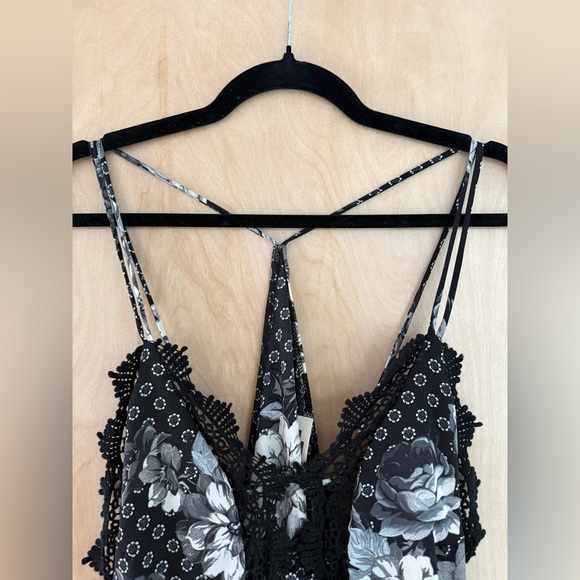Free People Black and White Spaghetti Strap Sundress - Picture 5 of 8